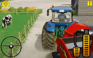 Tractor Rijden boerderij spel-poster