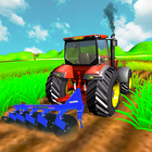 jeu d'agriculture de tracteur icône