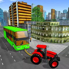 けん引トラクターシミュレータ：トラクタープルバスゲーム アプリダウンロード