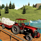 Tractor Trolley Cargo Transport Drive Farming-icoon