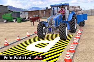 Tractor Trolley Parking Games Affiche