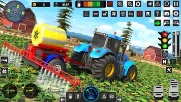 trator Jogo de agricultura 3D imagem de tela 2