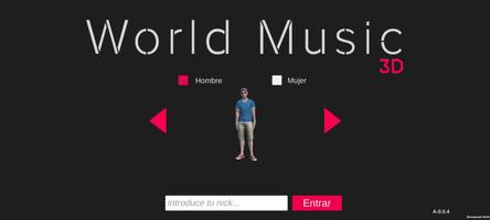 World music 3D poster