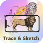 Trace & draw sketch: Trace CAM icon