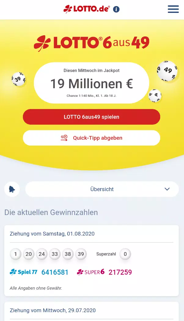Lotto.de App - 6aus49 Lotto online spielen APK for Android Download