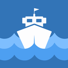 Trafic maritime - radar bateau icône
