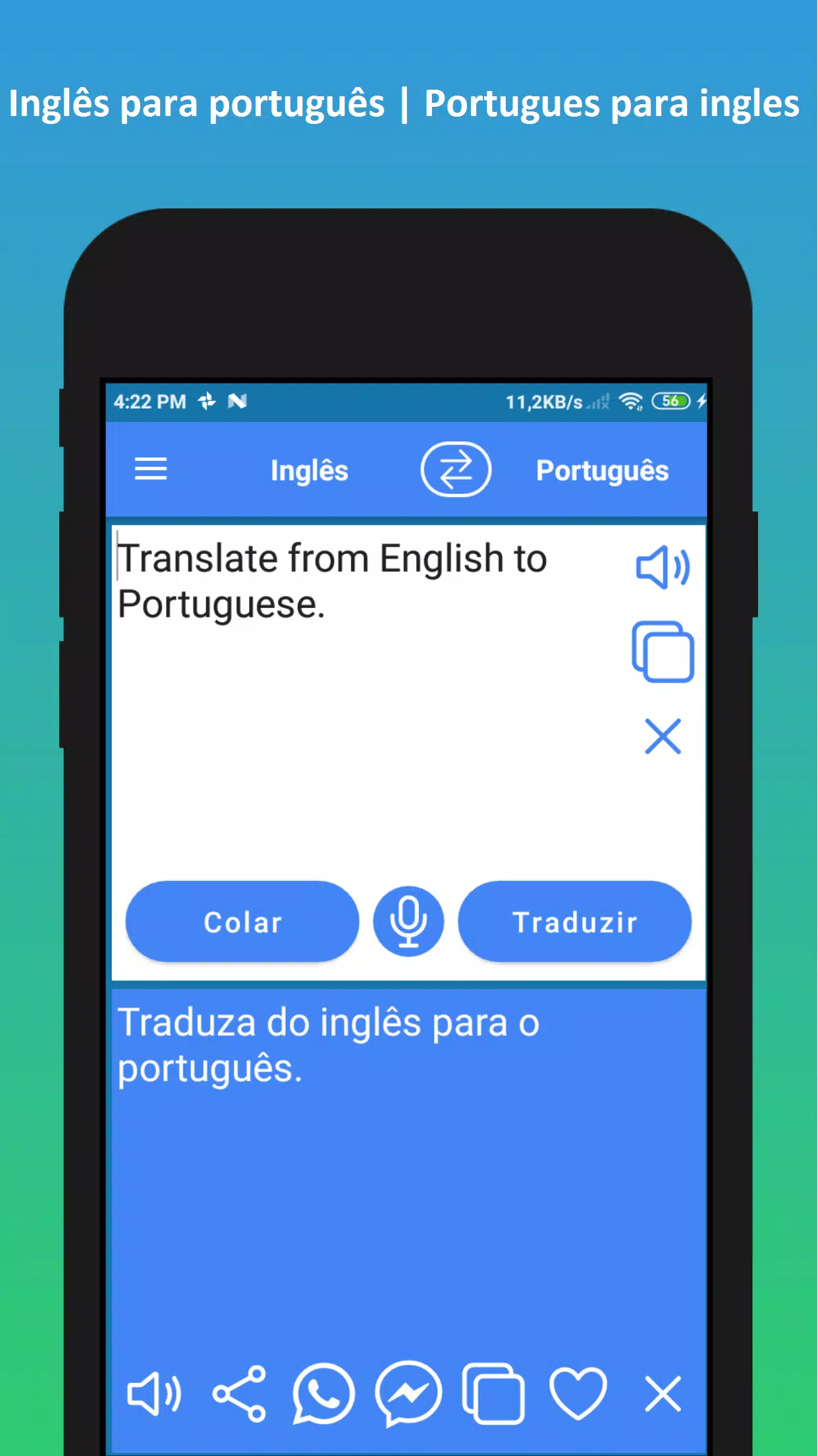 Download do APK de Catalão - Inglês Tradução ( Tradutor ) para Android