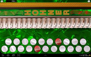 Hohner C#/D Button Accordion الملصق