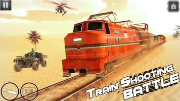 Indian Train Shooting- New Train Robbery Game 2k20 Affiche