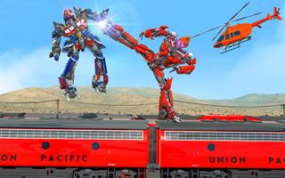 Heavy Train Transforms Robot War تصوير الشاشة 1