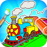 Train Coloring Book Game