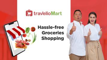 TravelioMart - Jual Sayuran Buah dan Daging online Plakat