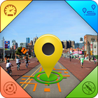 GPS Vivre rue Vue Carte -Voix La navigation Alerte icône