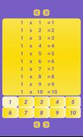 Math: table de multiplication Affiche