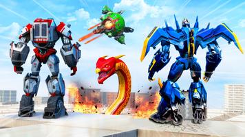 Robot Transform Car Games 3D captura de pantalla 3