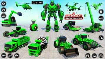 Robot Transform Car Games 3D captura de pantalla 1