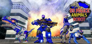 US Police Transformation Robot Cop Animal Robot