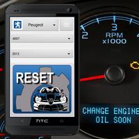 Vehicle Service Reset Oil Affiche