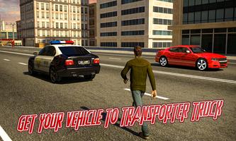 Police limo quad bike transporter: Police chase 3D capture d'écran 3