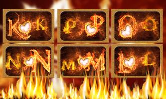 fire text  name art photo frame editor Ekran Görüntüsü 3