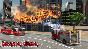 US Firefighter Truck Simulator- City Rescue heroes اسکرین شاٹ 1