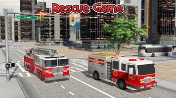 US Firefighter Truck Simulator- City Rescue heroes اسکرین شاٹ 2