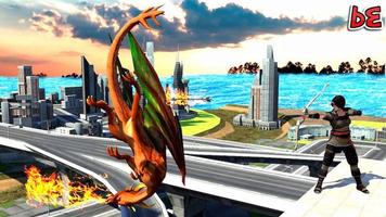 Flying Dragon Clash Simulator: capture d'écran 2