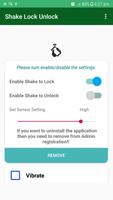 Shake Lock Unlock スクリーンショット 1