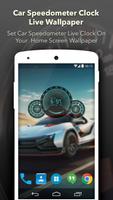 Car Speedometer Clock Live Wal Plakat