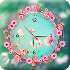 Flowers Clock Live Wallpaper-icoon