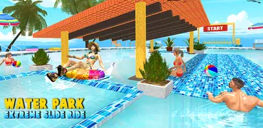水 公園 ゲーム： スライドライド