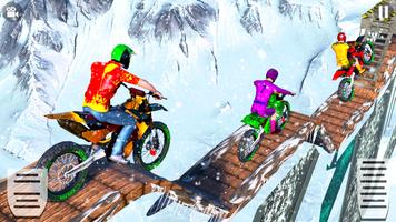 Snow Tricky Bike Stunt Race 3D screenshot 3