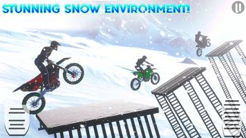 Snow Tricky Bike Stunt Race 3D screenshot 1