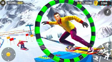 snowboard bergstunts 3d-poster