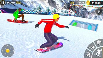 snowboard montagne 3d capture d'écran 3