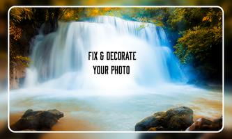 waterfall photo editor poster