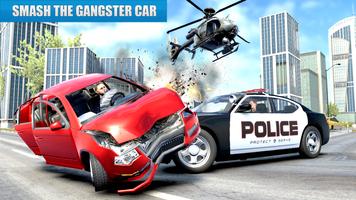 US Police Car driving Chase 3D 截图 1