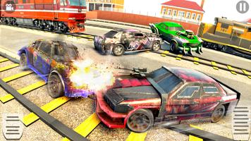 Train Car Crash Derby Game 3D screenshot 3