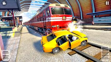 Train Car Crash Derby Game 3D screenshot 1