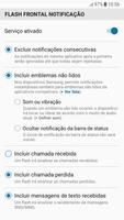 Flash Frontal de Notificações imagem de tela 2