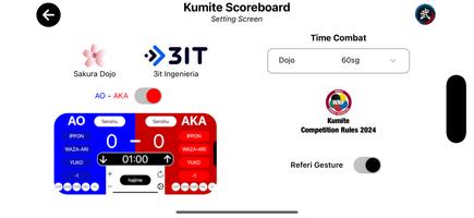 2 Schermata Kumite Scoreboard