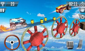 Monster Truck Stunts - Impossible Tracks Racing 3D скриншот 1