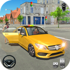 Taxi Driver - 3D City Cab Simulator icône