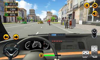 Taxi Driver - 3D City Cab Simulator постер