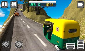 Tuk Tuk Driving Simulator - Hill Racing 3D 截图 1