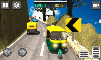 Tuk Tuk Driving Simulator - Hill Racing 3D 截图 2