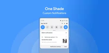 One Shade - カスタム通知とクイック設定