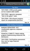 Banking and Finance Law Daily screenshot 1