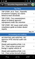 Securities Regulation Daily ภาพหน้าจอ 1