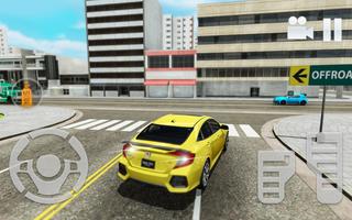 Civic Car Simulator Civic Game تصوير الشاشة 1